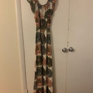 Loft flower maxi dress